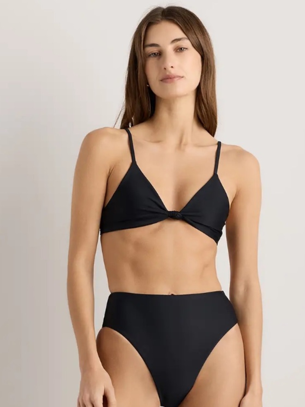 Quince Italian Knotted Front Bikini Top